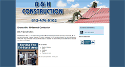 Desktop Screenshot of bandhroofingandconstruction.com