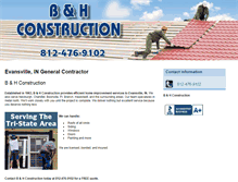 Tablet Screenshot of bandhroofingandconstruction.com